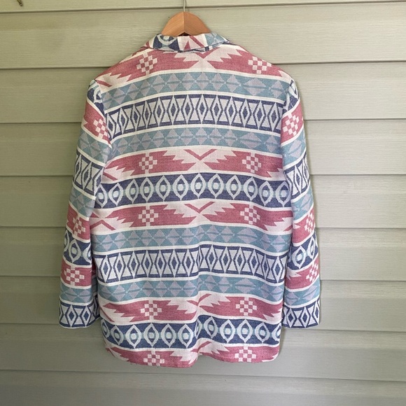 BEST AMERICAN vintage blazer southwest Aztec design women’s sz small retro EUC - Picture 7 of 16